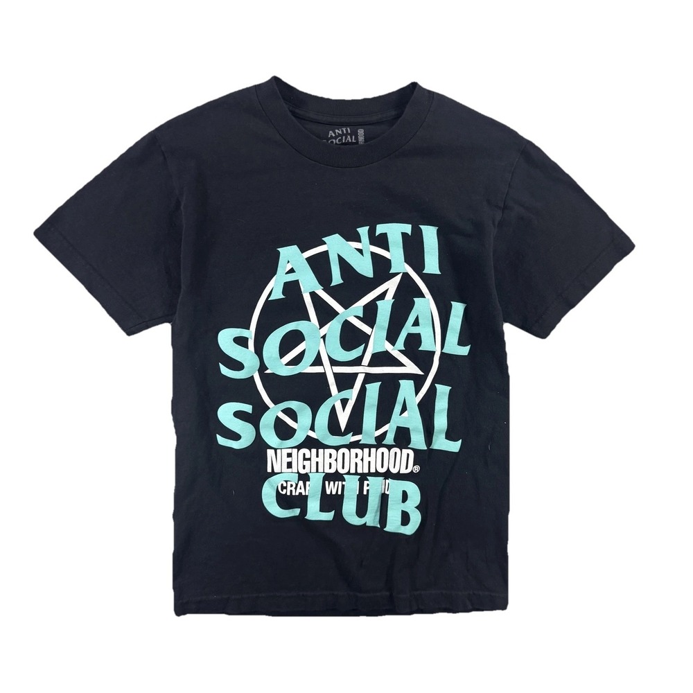 Anti Social Social Club Shirt Mens Small Black Neighborhood Graphic Tee
